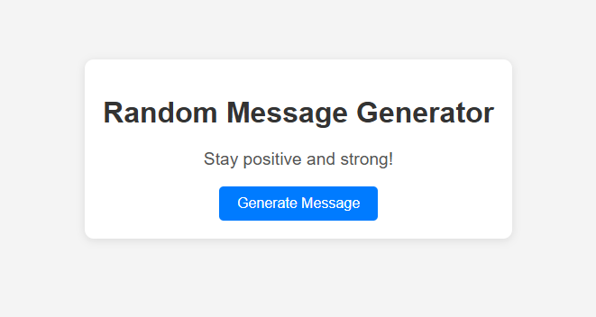 Message Generator screenshot